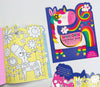 Magical Unicorn Die-Cut Colouring Book with Stickers