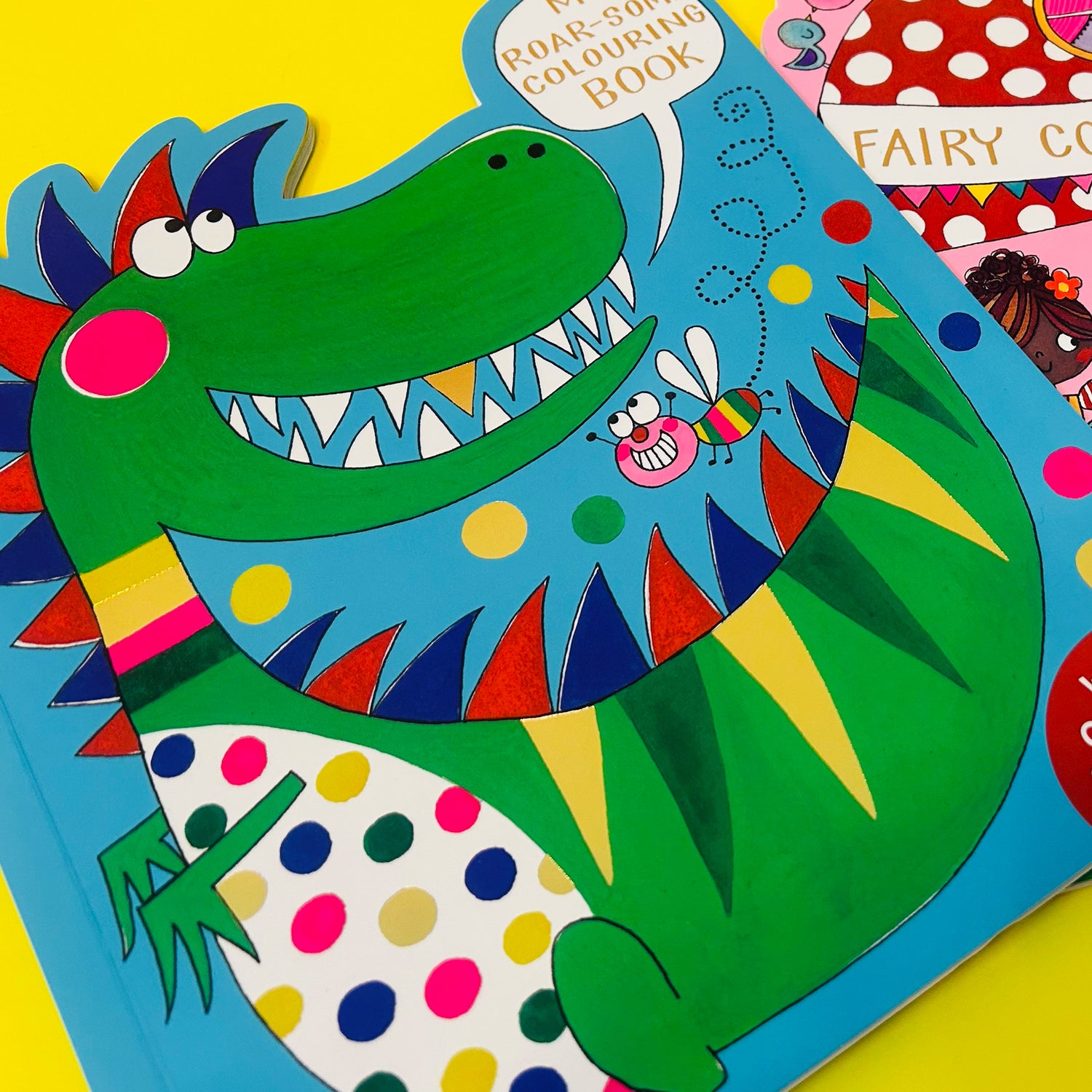 Roar-some Dinosaur Die-Cut Colouring Book with Stickers