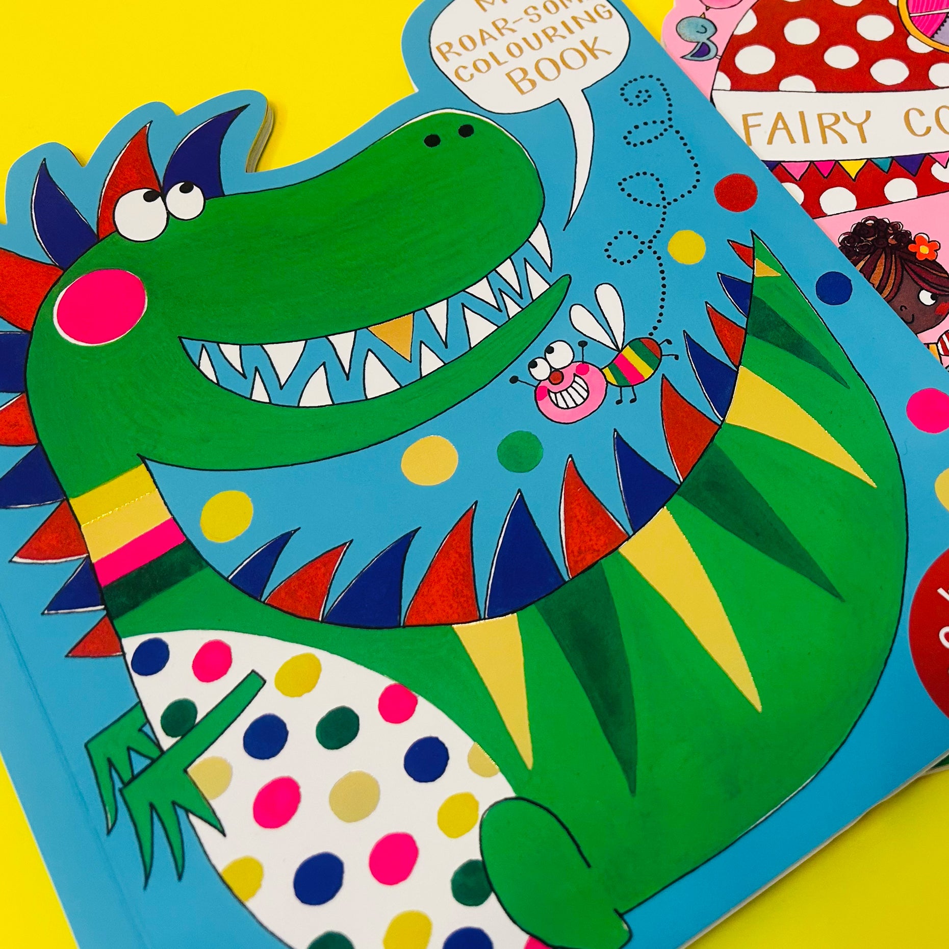 Roar-some Dinosaur Die-Cut Colouring Book with Stickers