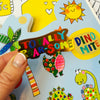 Roar-some Dinosaur Die-Cut Colouring Book with Stickers