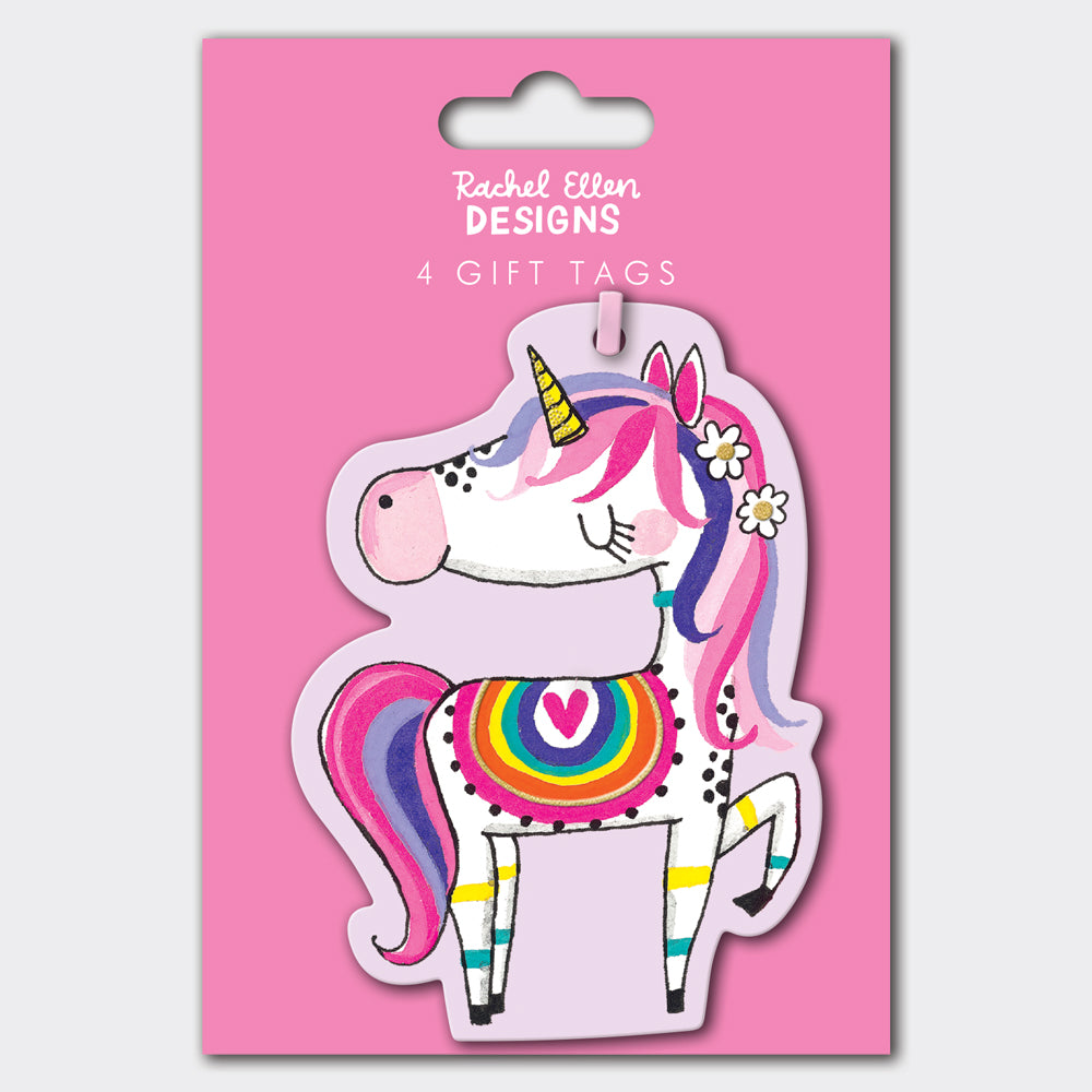 Pack of 4 Gift Tags - Unicorn