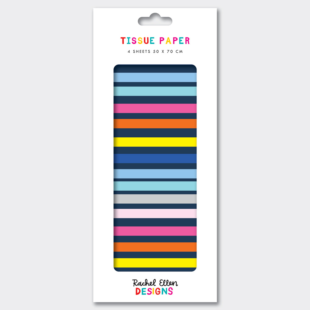 Tissue Paper - Colourful Horizontal Stripes