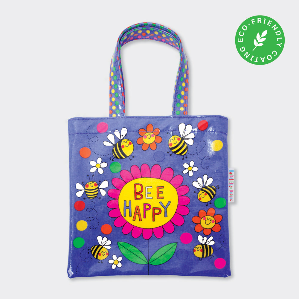 Mini Tote Bags - Bee Happy