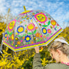 Children's Umbrella - Bee happy - bees & flowers design