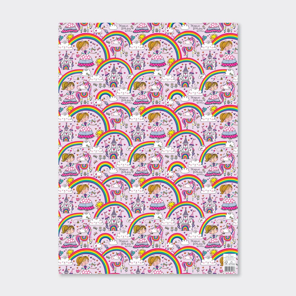 Giftwrap - Princess & Rainbows