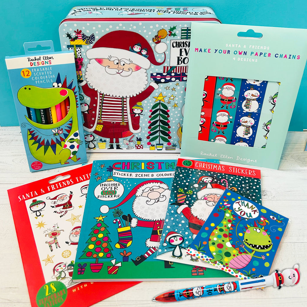 Kid's Christmas Eve Box - Christmas Eve Tin Bundle - Dinosaur