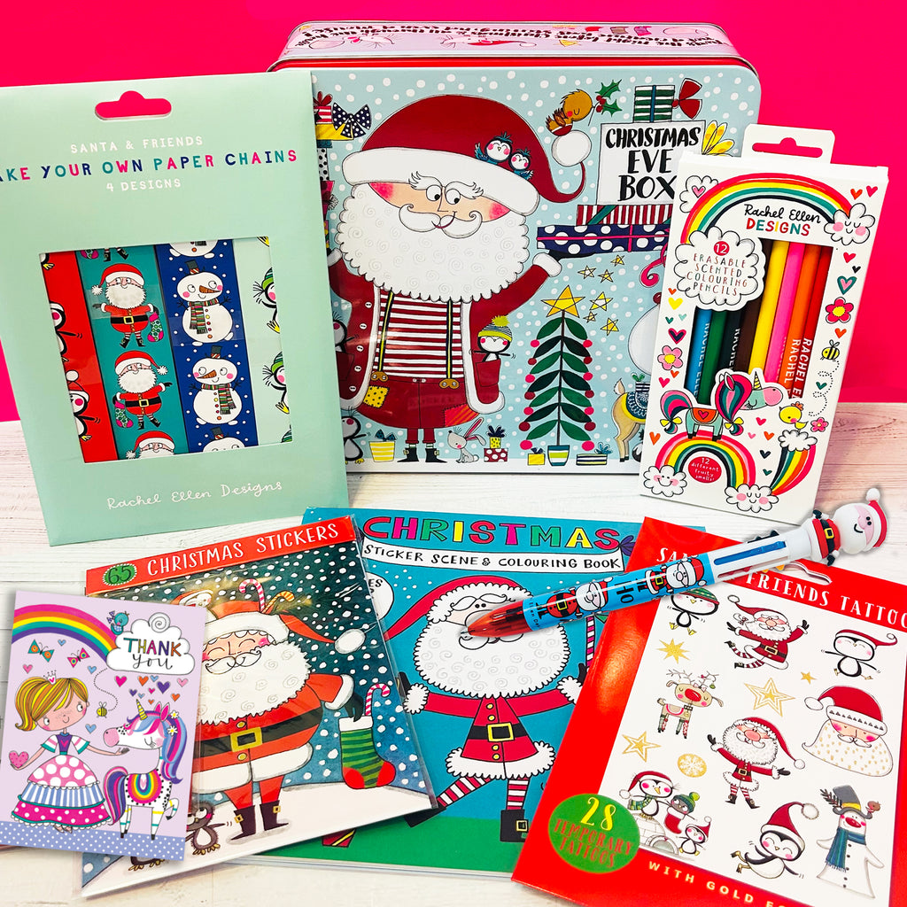 Kid's Christmas Eve Box - Christmas Eve Tin Bundle - Unicorn