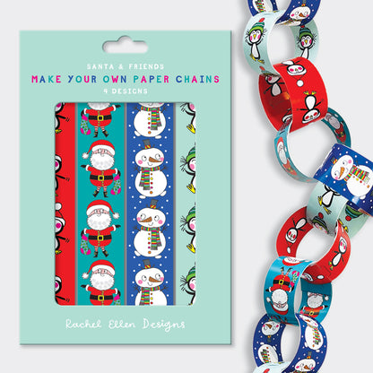 Paper Chain Kit - Santa, Penguins and Snowmen