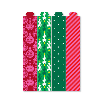 Christmas Paper Chain Kit - Trees &amp; Baubles