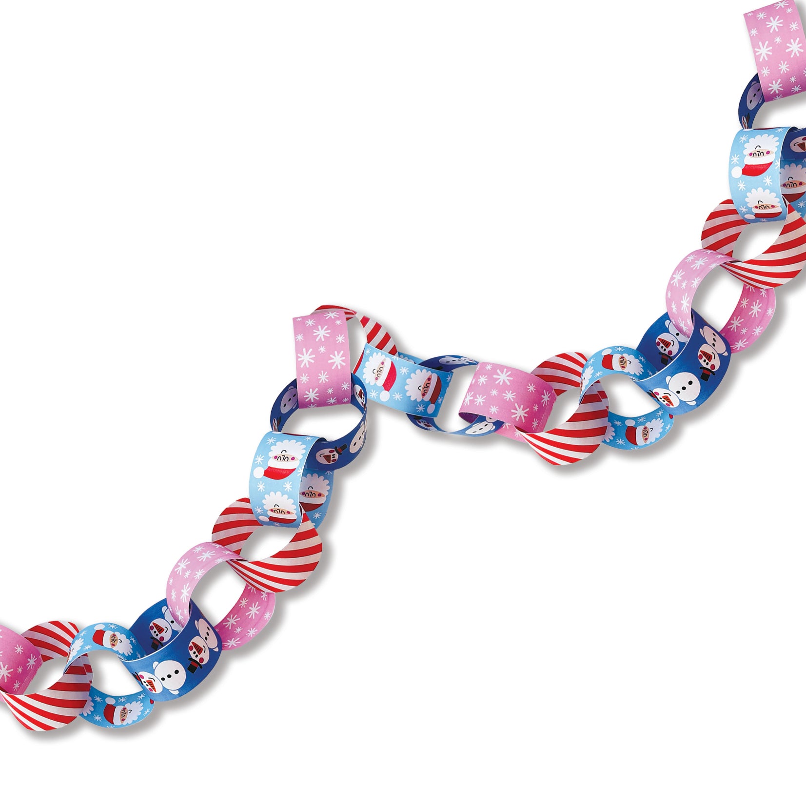 Christmas Paper Chain Kit - Santa &amp; Snowman