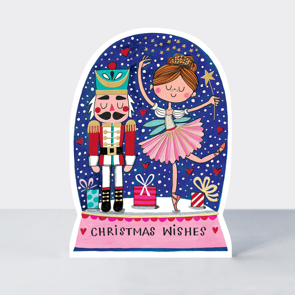 Cookie Cutter Christmas Card - Christmas Wishes Nutcracker