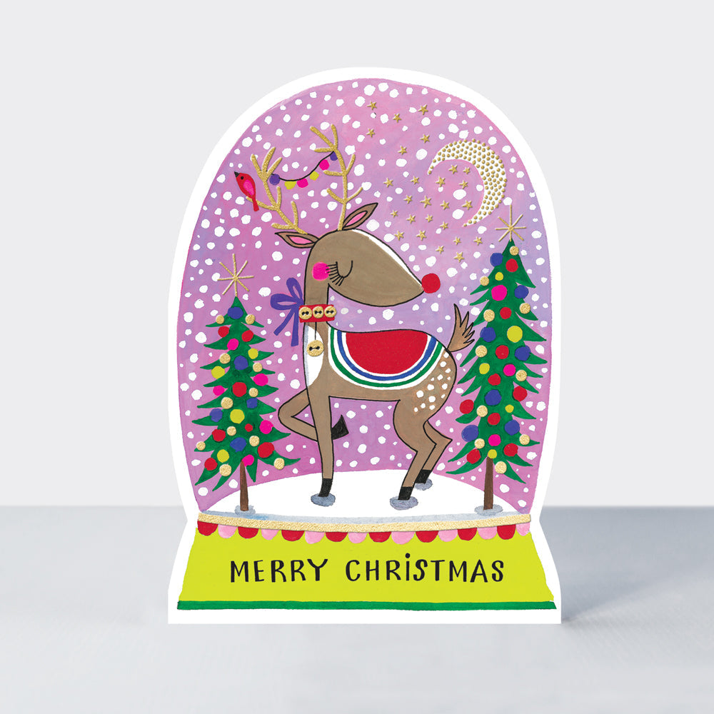 Cookie Cutter Christmas Card - Merry Christmas Reindeer