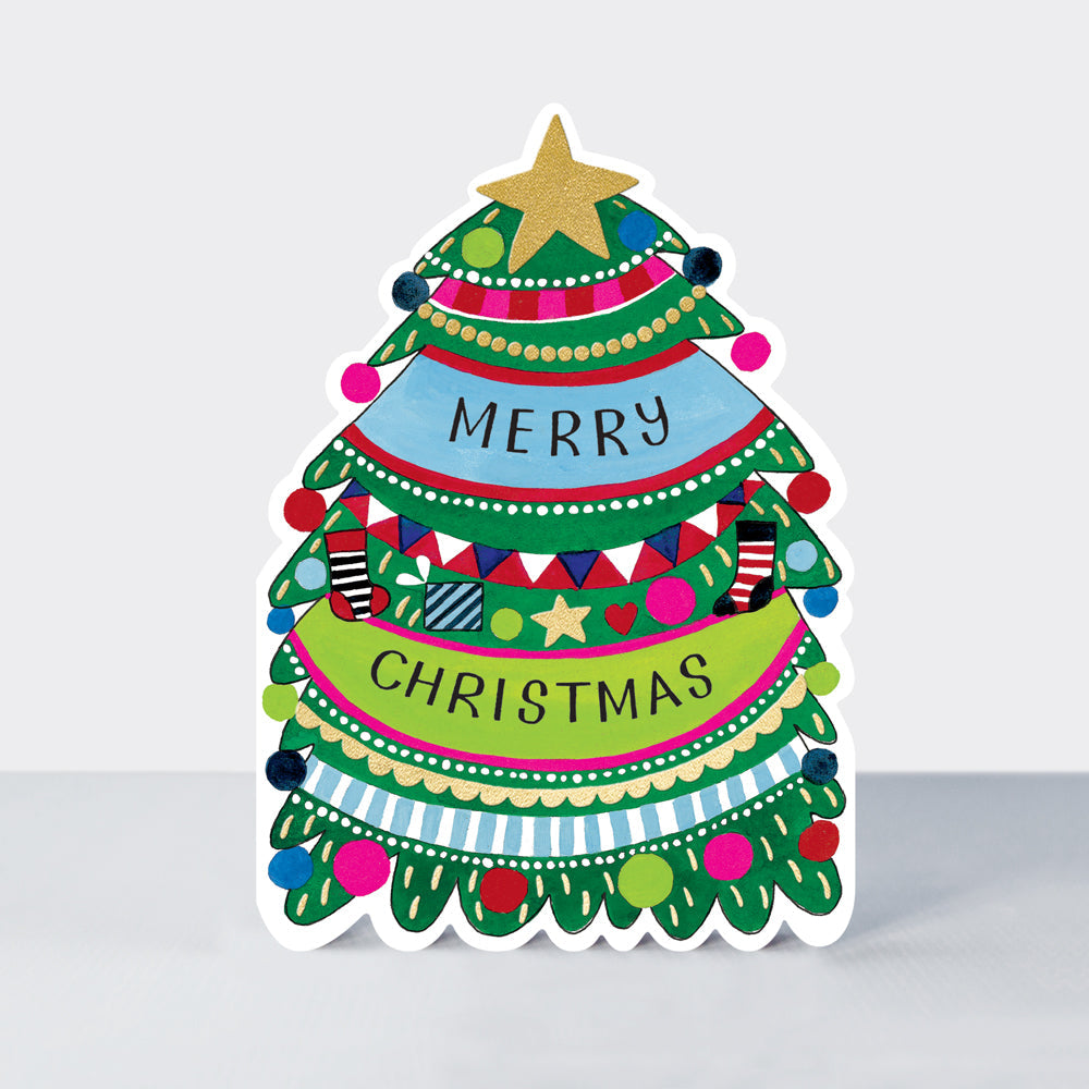 Cookie Cutter Christmas Card - Merry Christmas Tree
