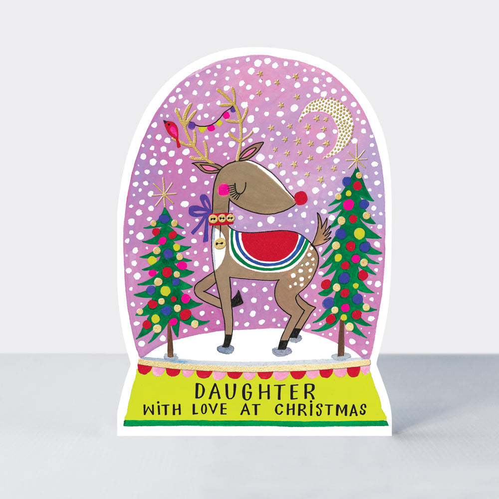 Cookie Cutter Christmas Card - Daughter at Christmas
