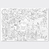 Giant Colouring Poster - Christmas - Santa & Friends