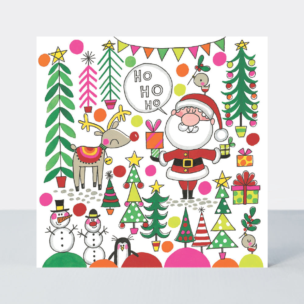 Christmas Card Cube - Santa, Snowmen &amp; Reindeer (20 Cards)