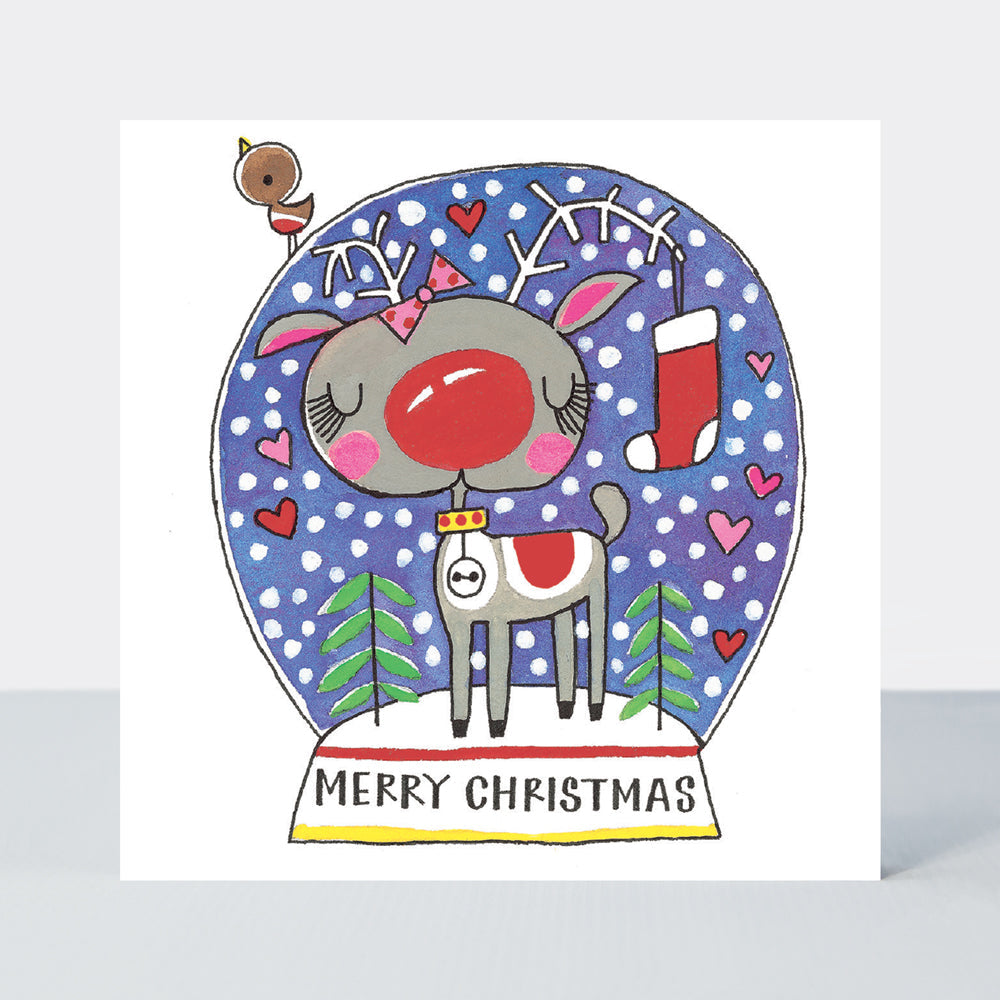 Christmas Card Cube - Santa, Snowmen &amp; Reindeer (20 Cards)