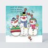 Christmas Card Cube - Santa, Snowmen & Reindeer (20 Cards)
