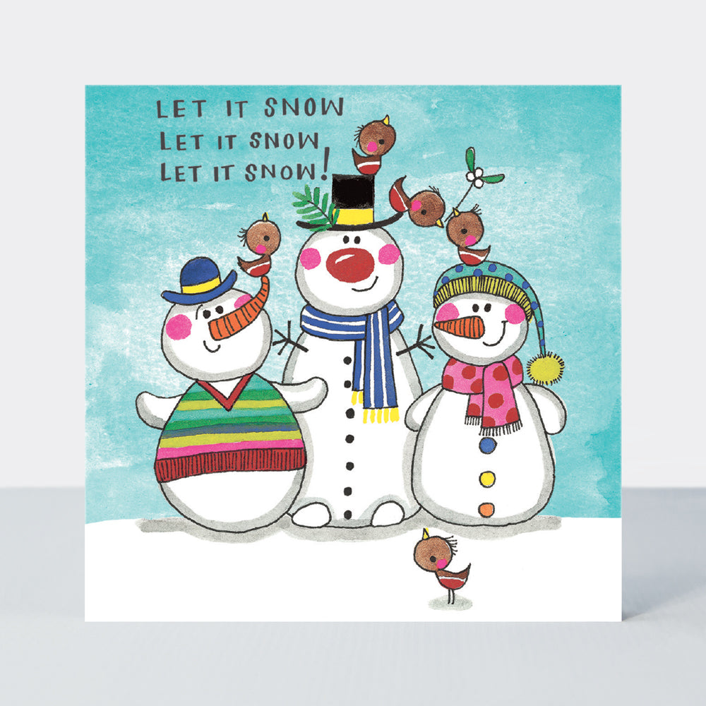Christmas Card Cube - Santa, Snowmen &amp; Reindeer (20 Cards)