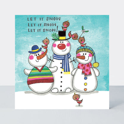 Christmas Card Cube - Santa, Snowmen &amp; Reindeer (20 Cards)