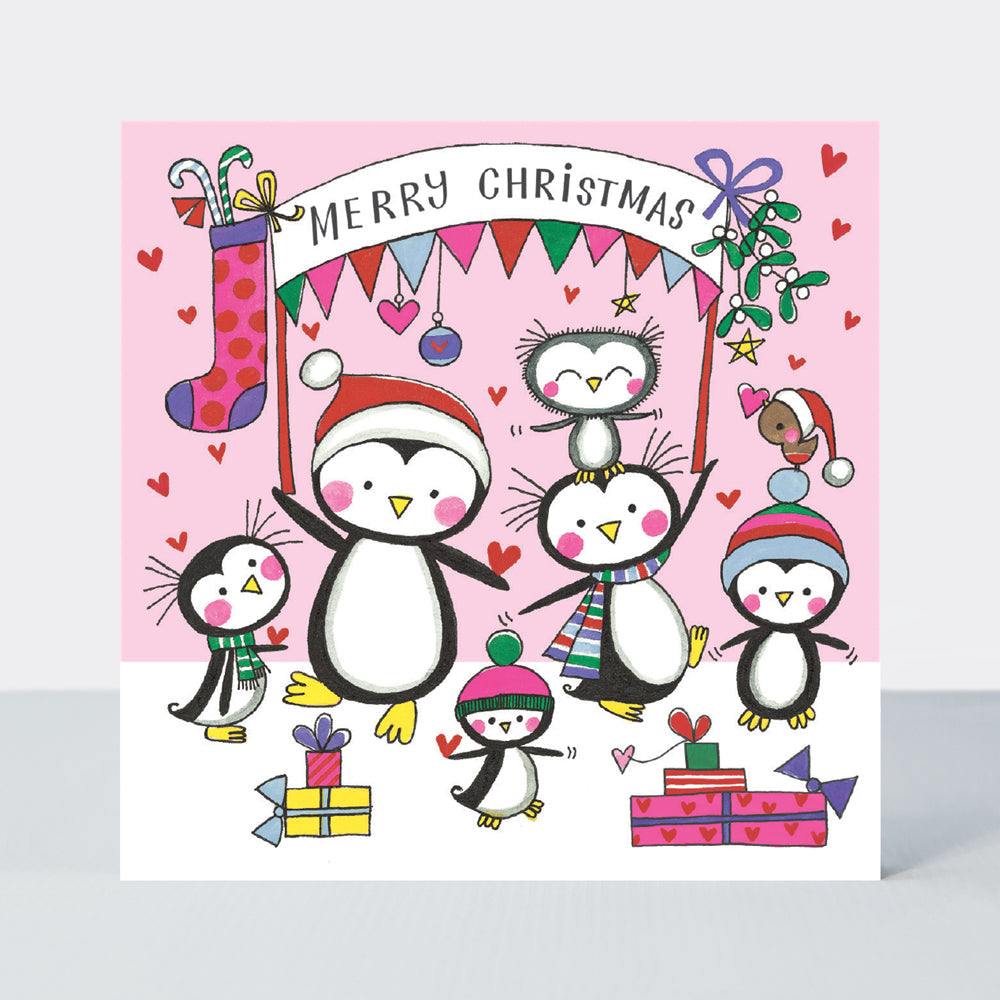 Christmas Card Cube - Penguins (20 Cards)
