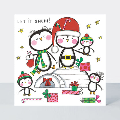 Christmas Card Cube - Penguins (20 Cards)