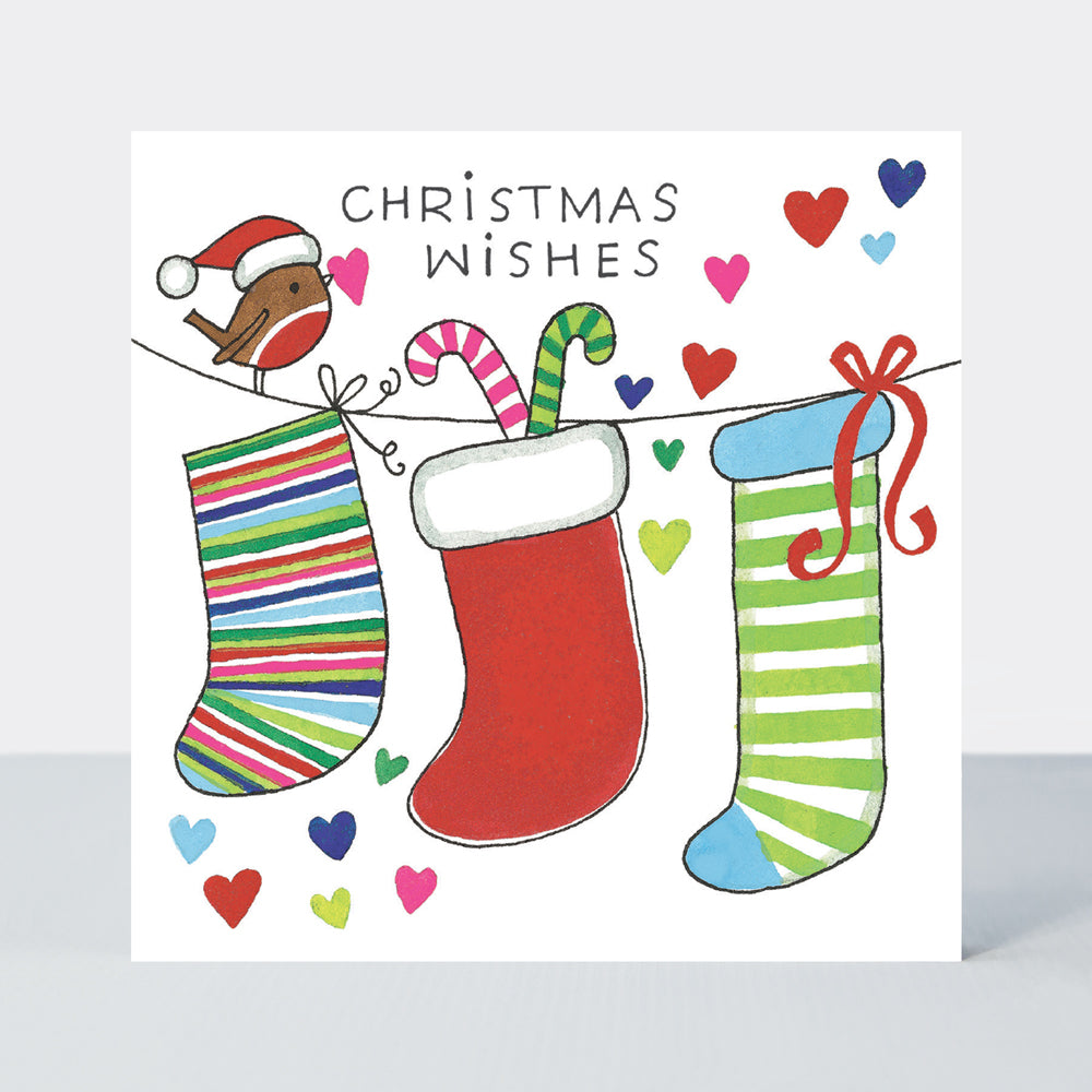 Christmas Cube - Trees &amp; Stockings - Box of 20 Cards