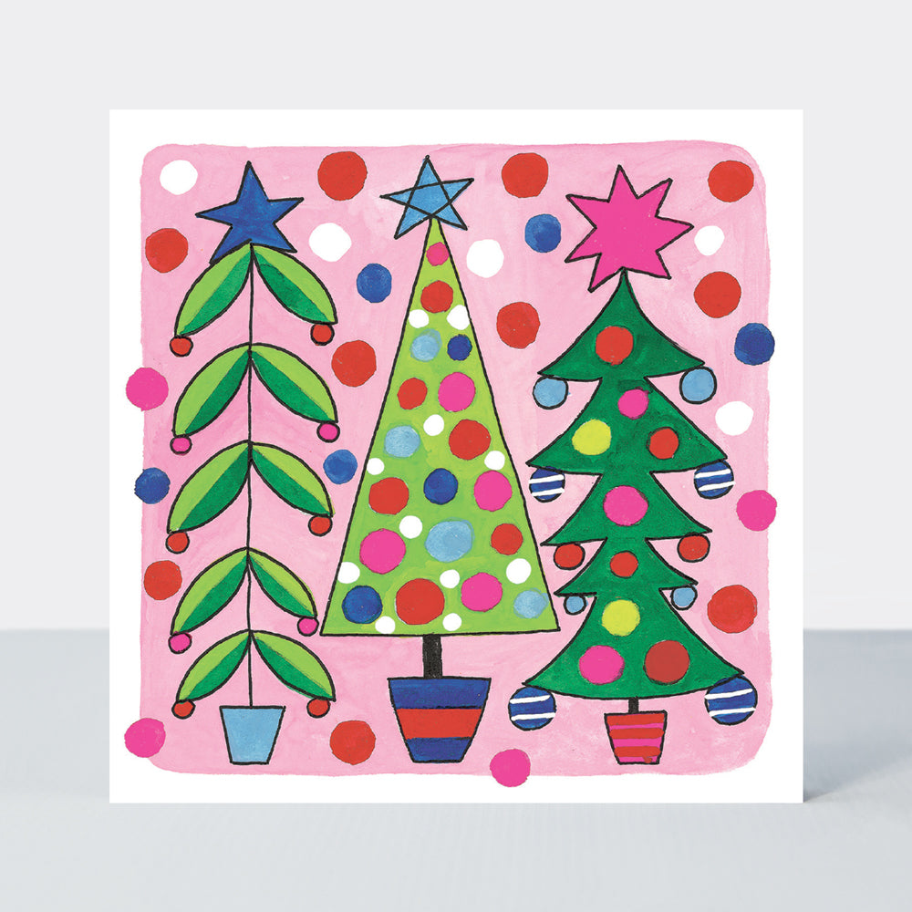 Christmas Cube - Trees &amp; Stockings - Box of 20 Cards