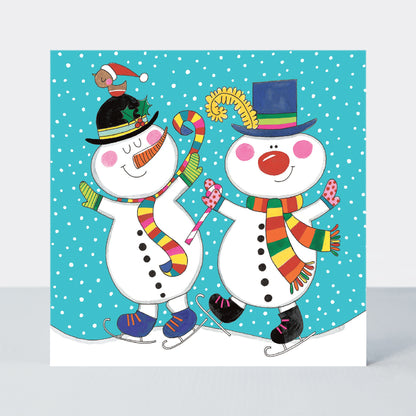 Christmas Cube - Santa, Snowmen &amp; Reindeer - Box of 20 Cards