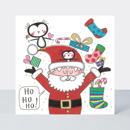 Christmas Cube - Santa, Snowmen &amp; Reindeer - Box of 20 Cards