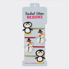 Kid's Christmas Hair Elastics - Penguin & Snowman