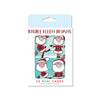 Foiled Pack of 10 Notecards - Santas