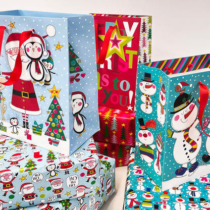 Christmas Medium Gift Bag - Santa