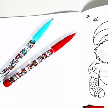 Christmas Glitter Pen- Santa