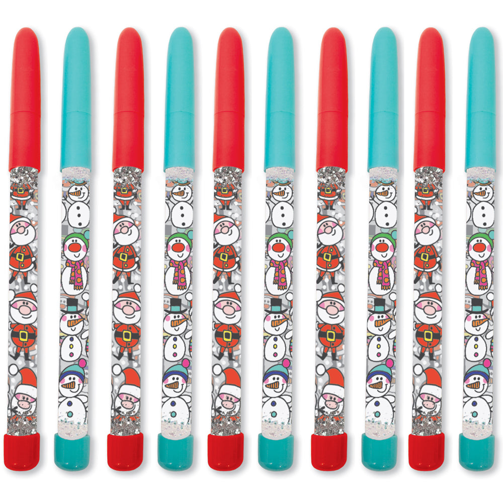 Christmas Glitter Pen- Snowman