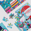 Christmas Jigsaw Cards - Santa & Reindeer