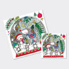 Christmas Jigsaw Cards - Reindeer Snow Globe