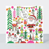 Christmas Jigsaw Cards - Santa, Reindeer & Trees