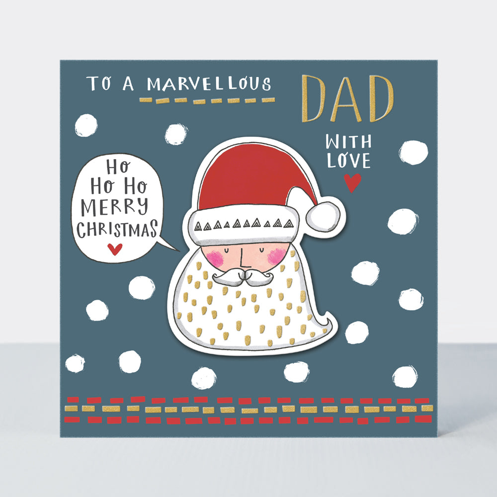 Juniper - Marvellous Dad/Santa Christmas Card