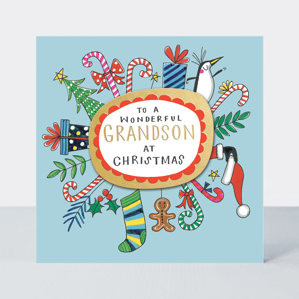 Juniper - Wonderful Grandson/Christmas Card