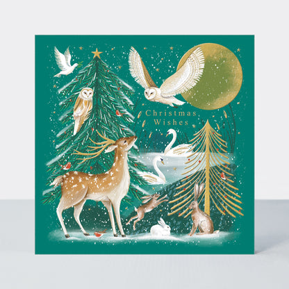 Boxed Luxury Christmas Cards - Christmas Wishes Wild winter