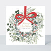 Boxed Luxury Christmas Cards - Merry Christmas wreath