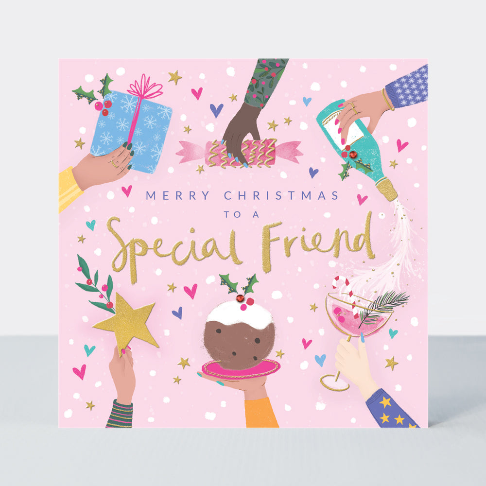 Mistletoe &amp; Wine - Special Friend Christmas Card