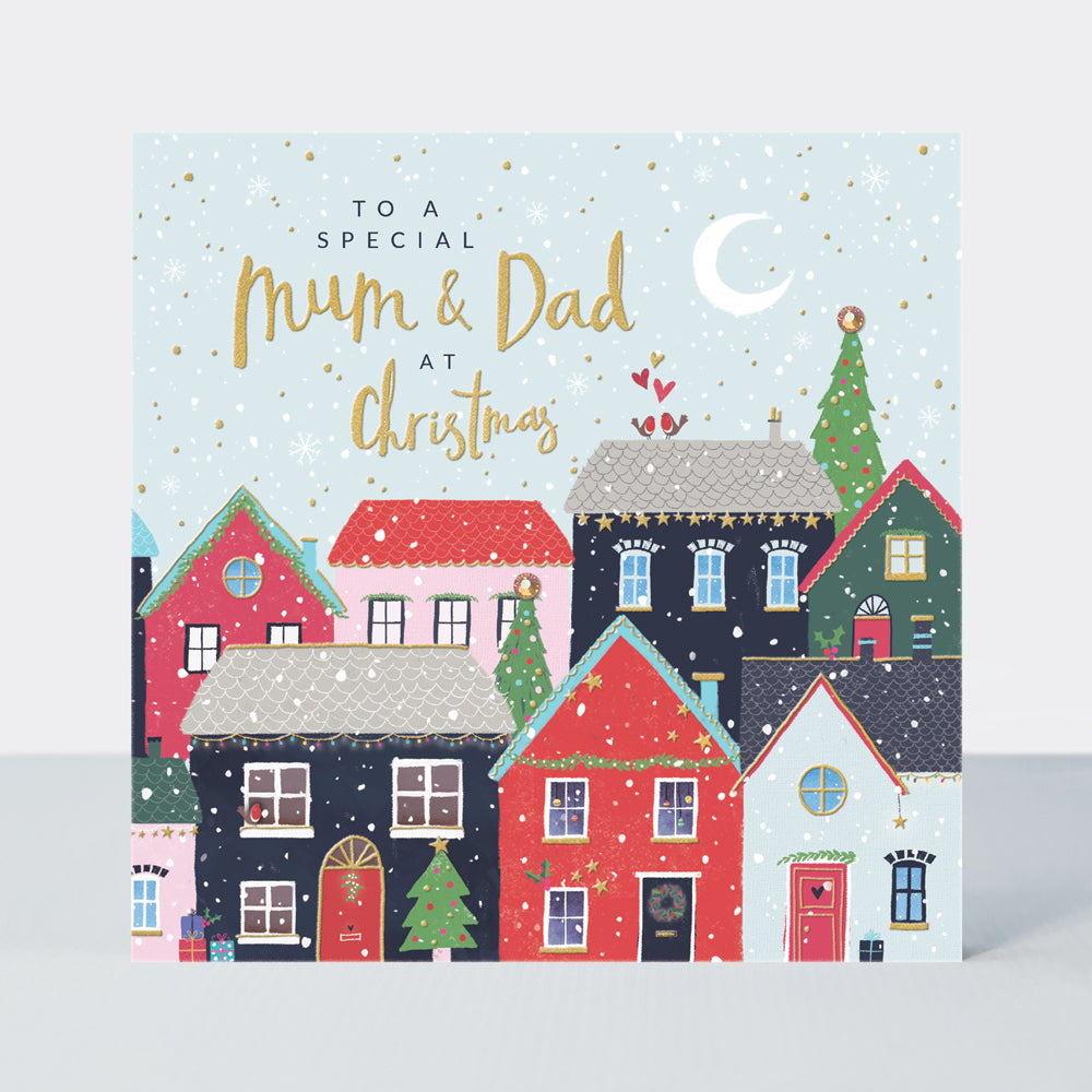 Mistletoe &amp; Wine - Mum &amp; Dad Christmas Card