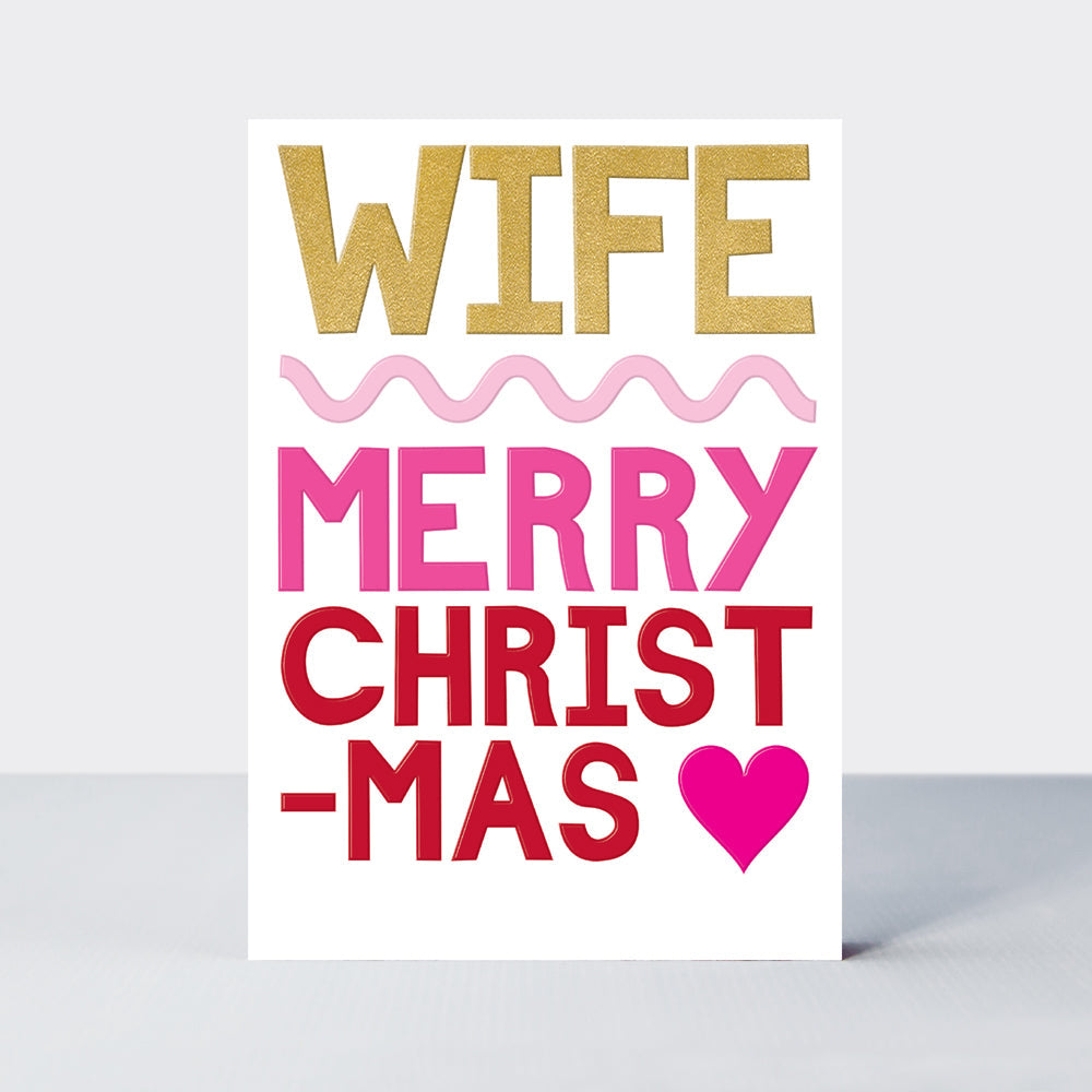 Eggnog Christmas Card - Wife Merry Christmas