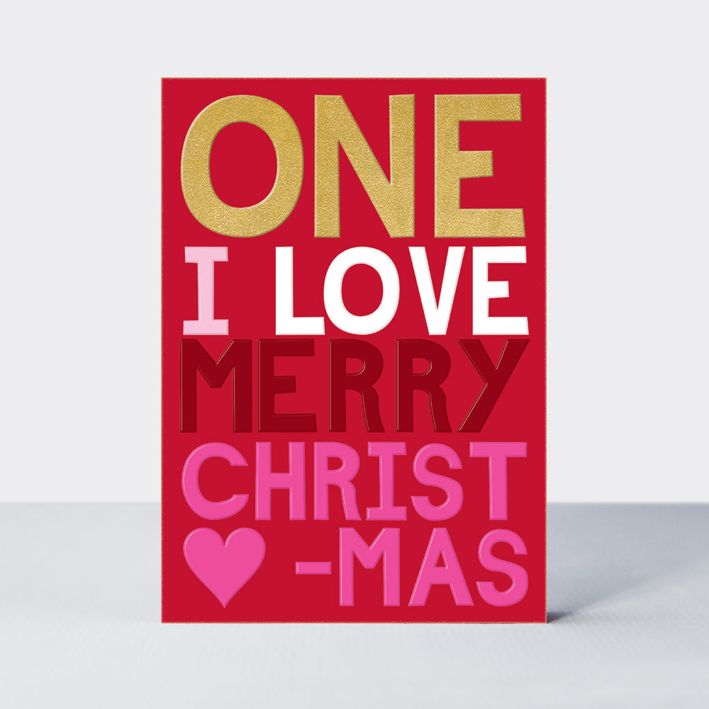 Eggnog Christmas Card - One I Love Merry Christmas