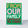 Eggnog Christmas Card - From Our Family to Yours