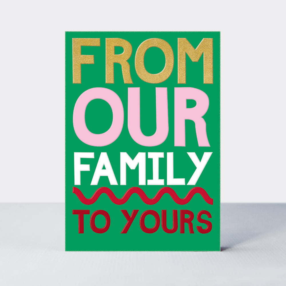 Eggnog Christmas Card - From Our Family to Yours