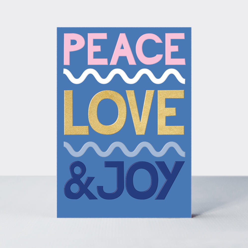 Eggnog Christmas Card - Peace Love &amp; Joy