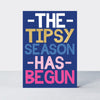 Eggnog Christmas Card - The Tipsy Season Has Begun